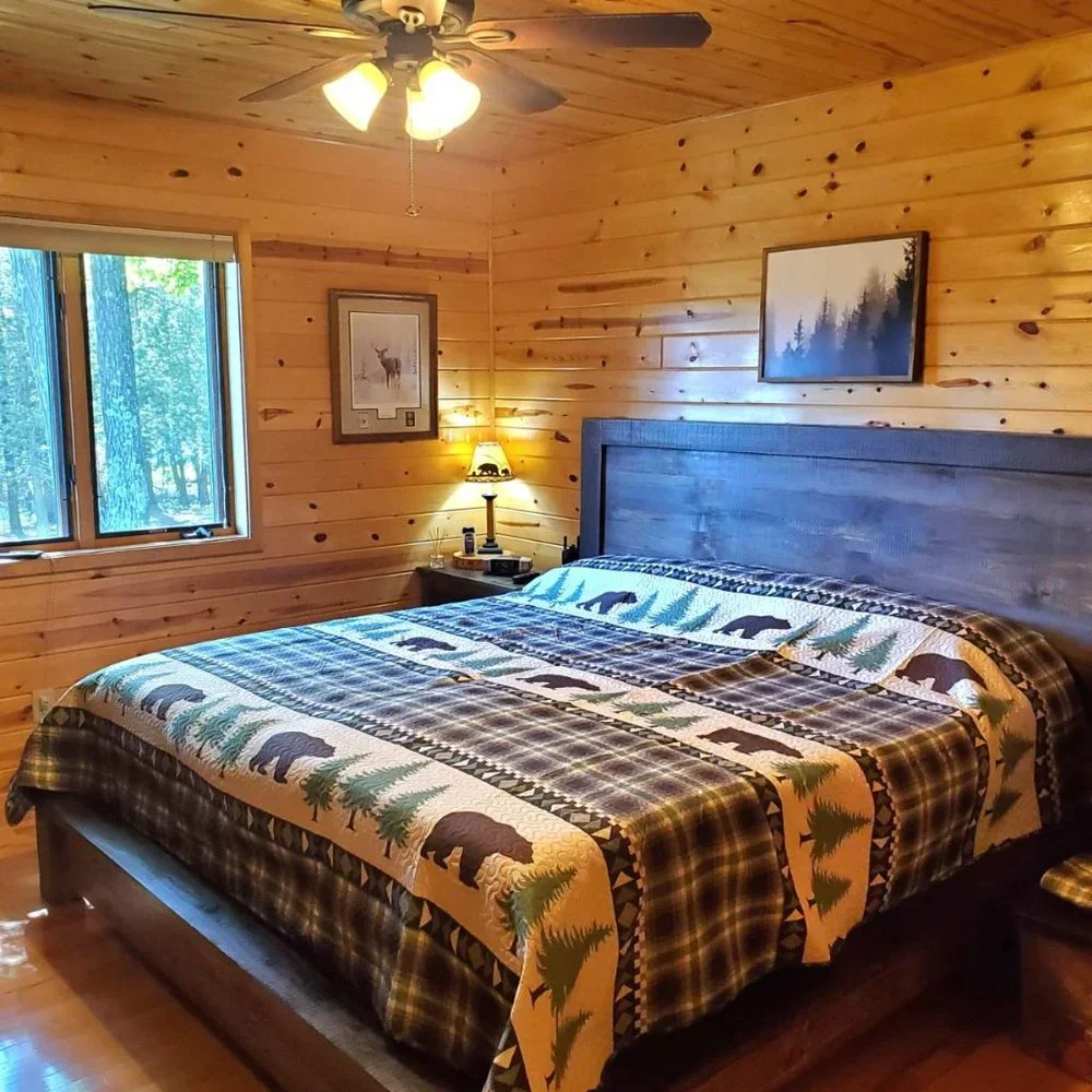 3Pcs rustic cabin bedspread coverlet set Full/Queen size